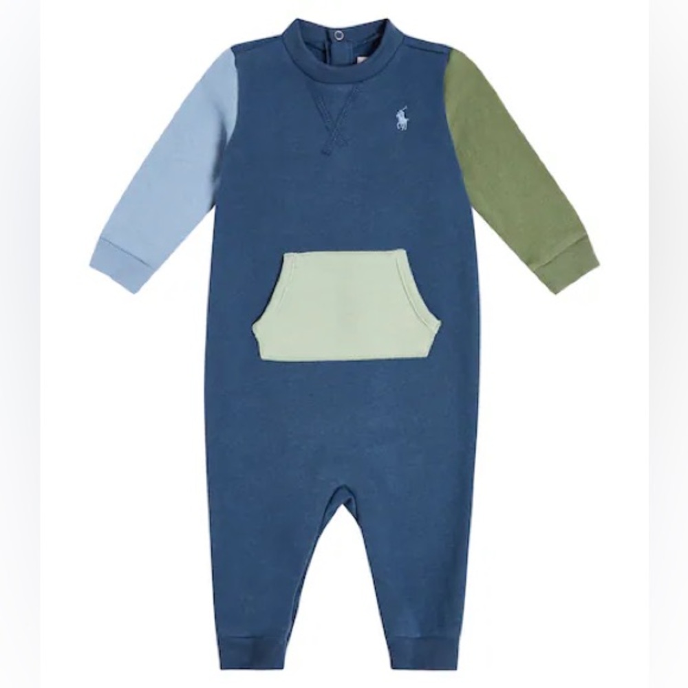 POLO RALPH LAUREN Baby cotton-blend fleece onesie